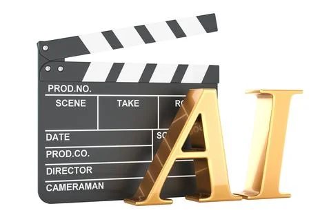 AI Video Generator, concept. 3D rendering Stock Illustration