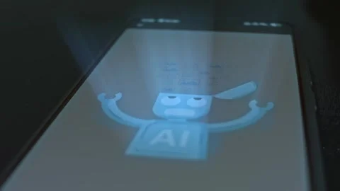 AI Virtual Assistant generating images, presentation Stock Footage 304525190