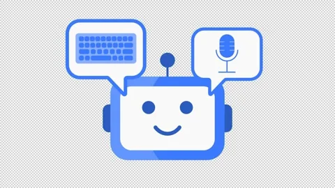Ai Voice and text input mode 스톡 동영상 319721095