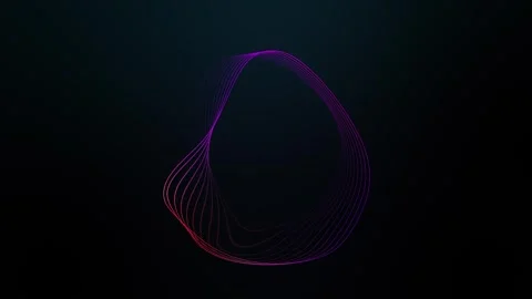 AI voice assistant animation on a dark background for virtual assistants Stock Footage 340516082