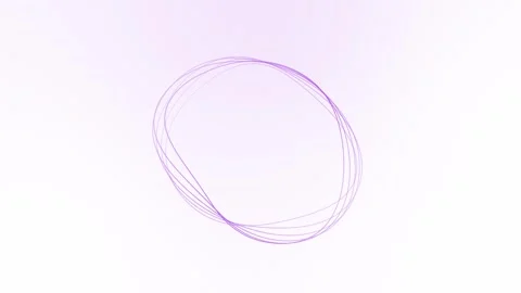 AI voice assistant animation loop with purple lines forming circular shape Stock Footage 337472335