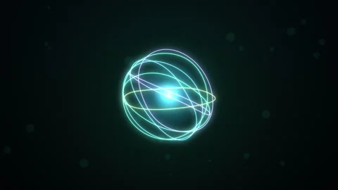 AI voice assistant orb of twisting aurora light ribbons pulsing with speech.. 스톡 동영상 346912402