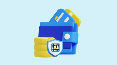 AI Wallet 3D Animated Concept. Stock Footage 289454280