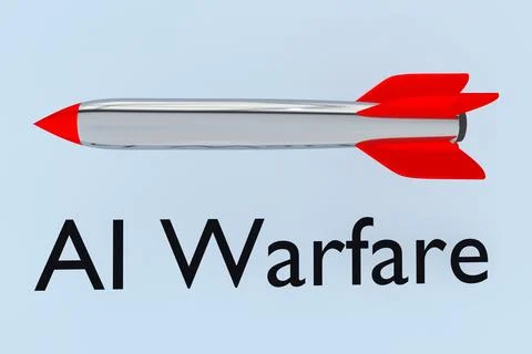 AI Warfare concept Stock Illustration