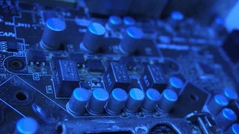 AI web network, circuit board and high tech with futuristic connection system or Stock Footage 276322039