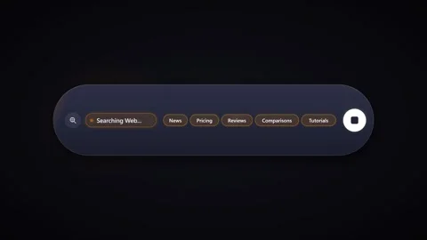 Ai web search assistant interface animation for digital search. 4K 스톡 동영상 348301119