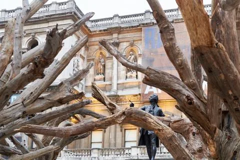 Ai Wei Wei's Tree at the Royal Academy of Arts Stock Photos