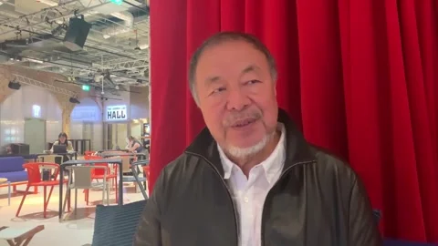 Ai Weiwei presents 'Button Up!' exhibition in Manchester, Manchester, GB - 01 Ju Stock Footage 338028487