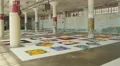 Ai Weiwei's paintings in the building on Alcatraz Island, San Francisco 4k or 4k+ Resolution