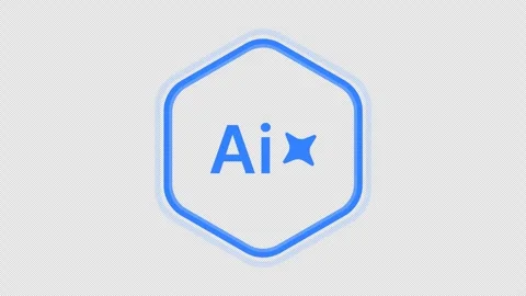 AI Word Animation, Animated Artificial Intelligence Text Transparent 4K Stock Footage 296971591