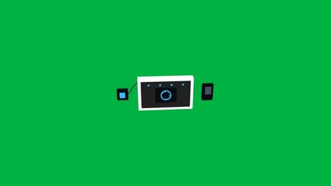 Ai workflow approval animation greenscreen scaled Stock Footage 347009185