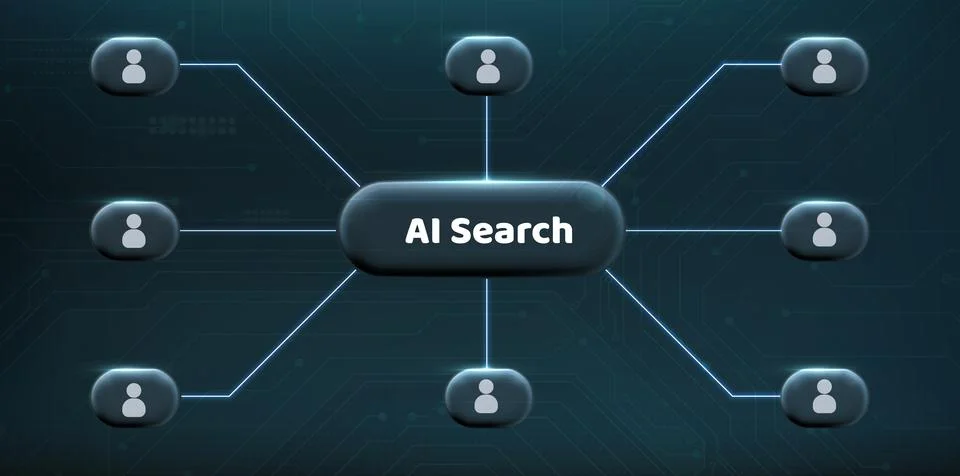 Ai workflow neon diagram, data nodes, cloud icon Stock Illustration