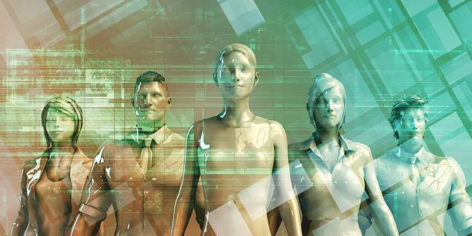 AI Workforce Training for Corporate Digital Teams Stock Illustration