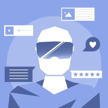 AI Writer and Content Generator. Artificial intelligence developing content for Stock Illustration