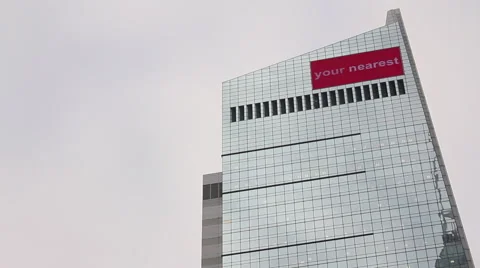 AIA Insurance billboard and skyscraper Stock Footage 59557588