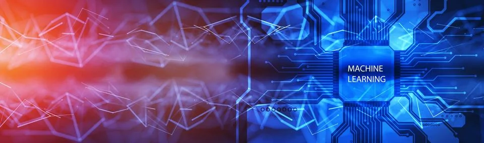 AI(Artificial Intelligence) concept, 3D rendering, abstract image visual. 3D Illustrazione stock