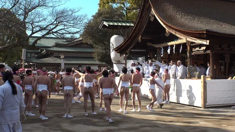 Aichi Japan Scenery Of Konomiya Ha Stock Video Pond