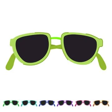 Aid glasses for the blind vector cartoon graphic Stock Illustration