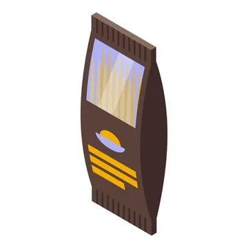 Aid package icon isometric vector. Charity help Ilustração Stock