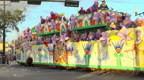 Aida Float in Endymion Parade 2014 Stock Footage 36632414