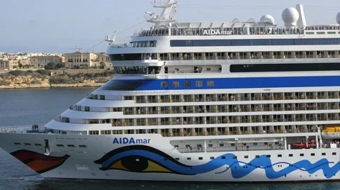 AidaMar in Valetta, Malta Stock Footage 42804257