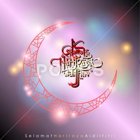 Aidilfitri graphic design.