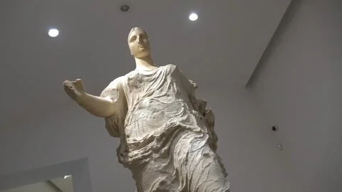 Aidone (Sicily): Archaeologic Museum. Stock Photos