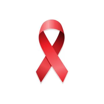 AIDS awareness red ribbon. World AIDS day Stock Illustration
