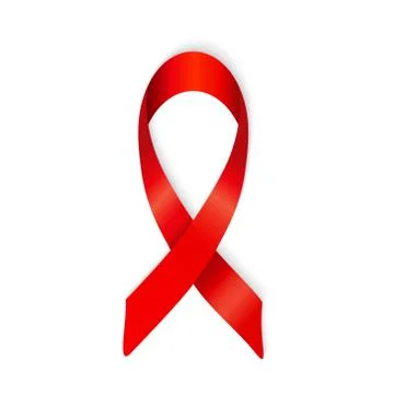 AIDS awareness ribbon vector Illustrazione stock
