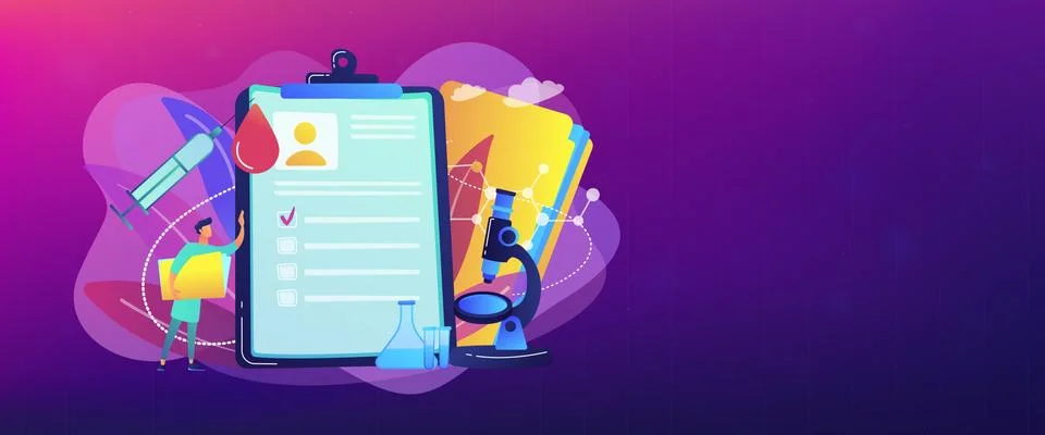 AIDS concept banner header. Stock Illustration