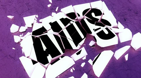 AIDS crumble Stock Footage 30488169