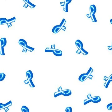 Aids day isometric icon seamless pattern Stock Illustration