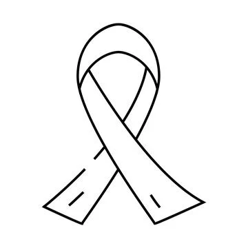 Aids day line icon vector illustration Stock Illustration