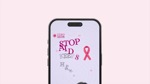 Aids Day Vertical Promo After Effects stock