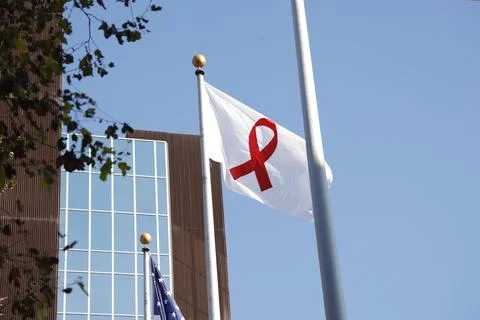 AIDS Flag Stock Photos