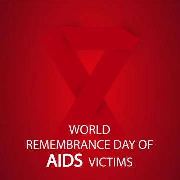 AIDS Remembrance victims Stock Illustration