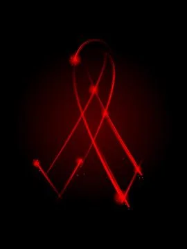 AIDS ribbon Stock Illustration
