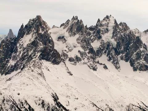 Aiguilles de Chamonix Foto stock