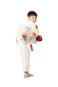 Aikido boy Stock Photos