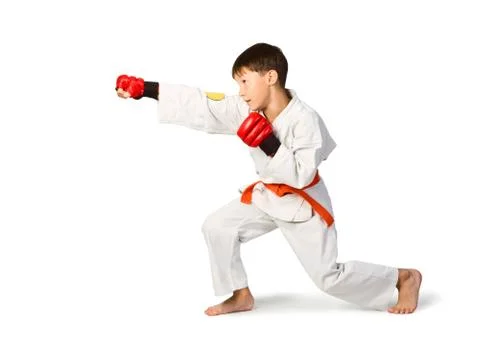 Aikido boy Stock-Fotos