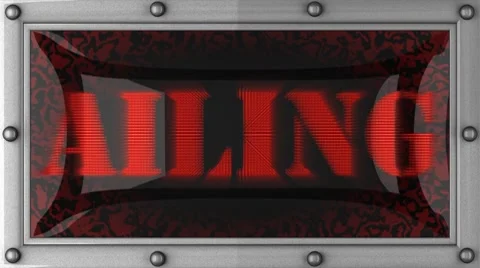 Ailing on led Stock Footage 8664156