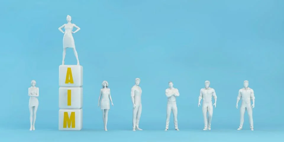 AIM Artificial Intelligence Marketing 스톡 일러스트