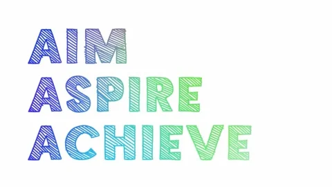 Aim Aspire Achieve 스톡 동영상 281244413