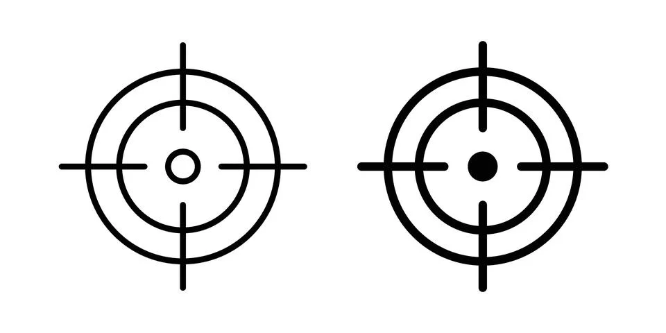 Aim icon concept. best for web design Stock Illustration