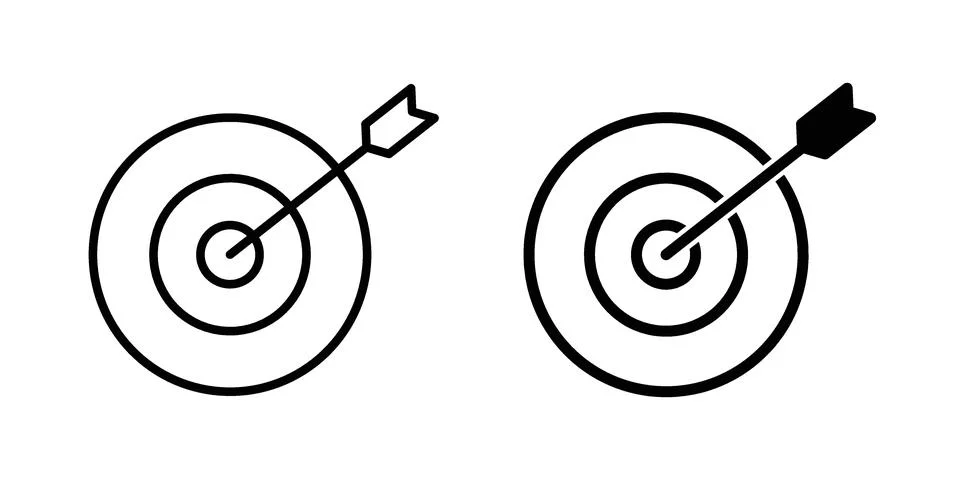 Aim icon graphic element. web icon set Stock Illustration
