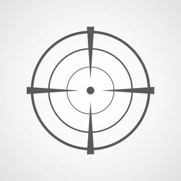 Aim icon. Vector illustration. Stock Illustration