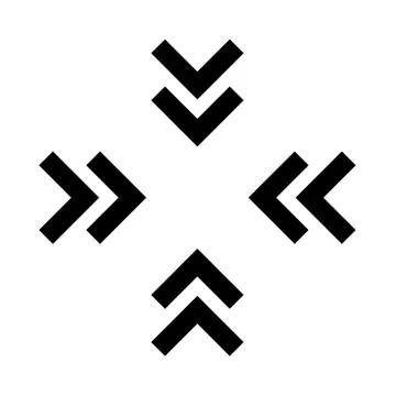 Aim or target from the arrows it is black icon . Illustrazione stock