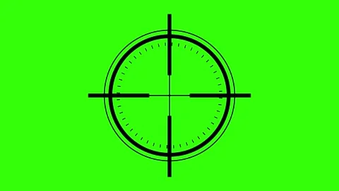 Aim or target icon with green screen Sniper Scope Crosshair Animation Overl.. Stock Footage 309685578
