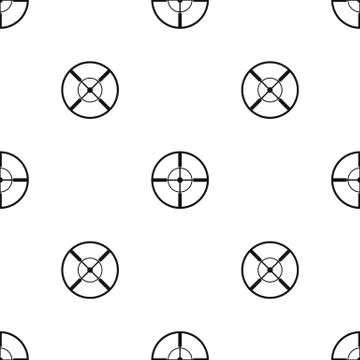 Aim pattern seamless black Stock Illustration