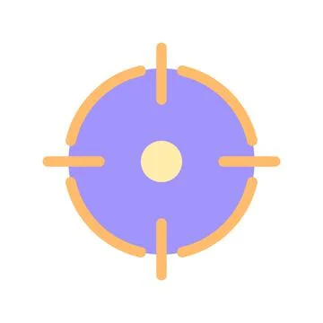 Aim pixel perfect flat gradient color ui icon Stock Illustration
